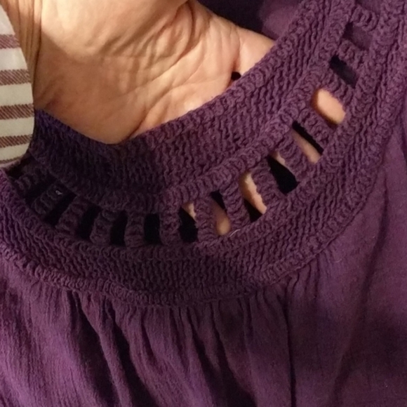 NWT Coldwater Creek Cotton Tiered Shell - Picture 4 of 4